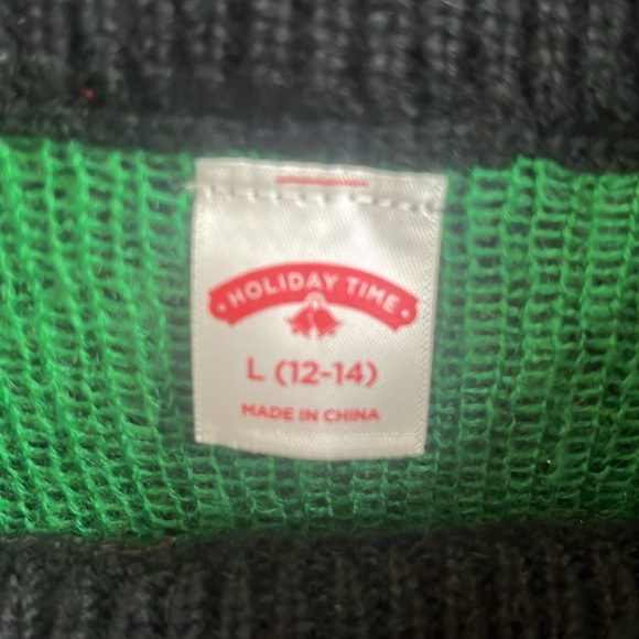 Christmas sweater with sequins Red and Black - Picture 3 of 6